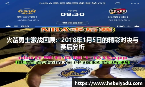 火箭勇士激战回顾：2018年1月5日的精彩对决与赛后分析